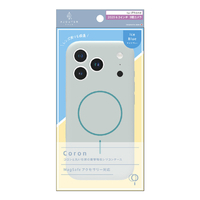 トリニティ ajouter アジュテ iPhone 17 Pro用[Coron] MagSafe対応 超精密設計 衝撃吸収シリコンケース アイスブルー AJ-IP25M3-CR-IBL