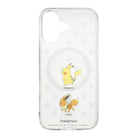 サンクレスト iPhone17用 MAGSAFE対応TPUケース ポケモン ピカチュウ&イーブイ I39FPM01