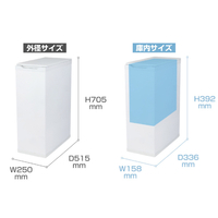 coconir CCN-FTB20-WH 冷凍ゴミ箱「におわんポイ」 20L |エディオン