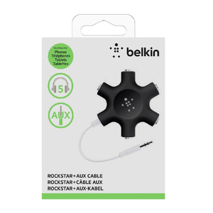 BELKIN スピーカーアンドステレオスプリッター ロックスター ブラック F8Z274BTBLK-イメージ2