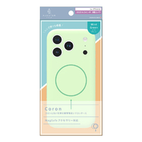 トリニティ ajouter アジュテ iPhone 17 Pro用[Coron] MagSafe対応 超精密設計 衝撃吸収シリコンケース ミントグリーン AJ-IP25M3-CR-MGR