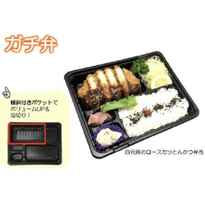 中央化学 弁当容器 CT ガチ弁 LIK24-20C2 BK 身 50枚 FCG789W-00457549-イメージ5