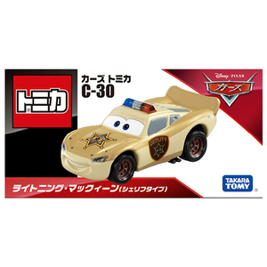タカラトミー カーズ トミカ C-30 ライトニング・マックィーン(シェリフタイプ) ｶ-ｽﾞﾄﾐｶC30ﾏﾂｸｲ-ﾝｼｴﾘﾌﾀｲﾌﾟ-イメージ2