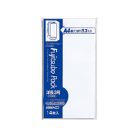 マルアイ 藤壺パック 洋長3 ホワイト 80g／m2 14枚 F035840-PN-ﾖ30W