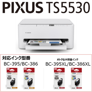 キヤノン インクジェット複合機 PIXUS TS5530 PIXUS ホワイト TS5530-イメージ2