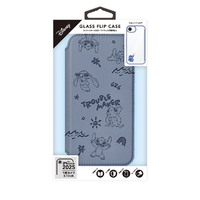 PGA iPhone 16e用ガラスフリップケース スティッチ PG-D25KGF04STI