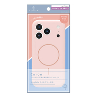 トリニティ ajouter アジュテ iPhone 17 Pro用[Coron] MagSafe対応 超精密設計 衝撃吸収シリコンケース ハニーピンク AJ-IP25M3-CR-HPK