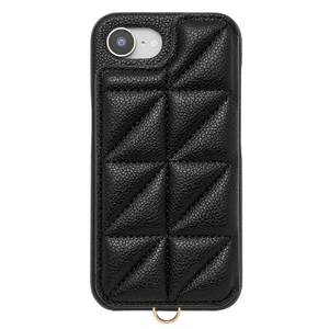 ユニケース iPhone 16e用Triangle Puffy Case ブラック UNI-CSIP25S-2TPBK-イメージ1