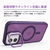 COCO　CASE iPhone 17用カメラリングスタンドケース ディープパープル 1845-17-DEEPPURPLE-イメージ3