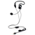 エレコム 両耳USBネックバンドヘッドセット ブラック HS-NB03SUBK-イメージ1