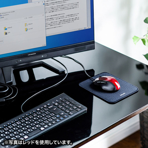 サンワサプライ 静音有線ブルーLEDマウス(5ボタン) ブラック MA-BL168BK-イメージ18