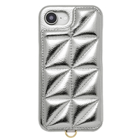 ユニケース iPhone 16e用Triangle Puffy Case シルバー UNI-CSIP25S-2TPSV