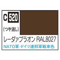 GSIクレオス Mr．カラー AFV・戦車模型用特色 レーダァブラオンRAL8027 C520ﾚ-ﾀﾞｱﾌﾞﾗｵﾝRAL8027N