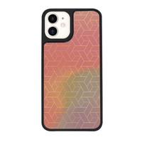 Dparks iPhone 12/12 Pro用ケース TWINKLE COVER キューブパターン ピンク DS19799I12P