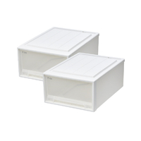 天馬 フィッツケース53-39M ホワイトクリア 2個組 ホワイトクリア ﾌｲﾂﾂｹ-ｽ53-39MWHCL2ｸﾞﾐ