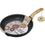 アイリスオーヤマ スキレットコートパン IH 28cm ブラック FCJ532V-SKL-28IH-イメージ1