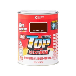 カンペハピオ 油性トップガード ローヤルレッド 0.8L FCB948M-イメージ1