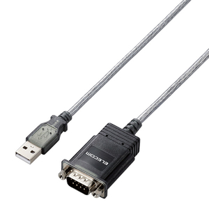エレコム USBtoSerial変換ケーブル 0．5m グラファイト UC-SGT2-イメージ1