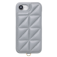 ユニケース iPhone 16e用Triangle Puffy Case ペールブルー UNI-CSIP25S-2TPPB