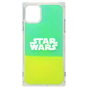 PGA iPhone 11用ネオンサンドケース STAR WARS ロゴ/グリーン&イエロー PG-DLQ19B15SW-イメージ1