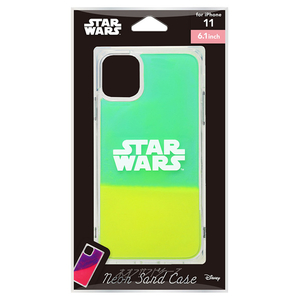 PGA iPhone 11用ネオンサンドケース STAR WARS ロゴ/グリーン&イエロー PG-DLQ19B15SW-イメージ3