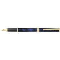 パイロット 万年筆 カヴァリエ ブラック&ブルー 硬めの細字 FC43603-FCAN-5SR-BL-F