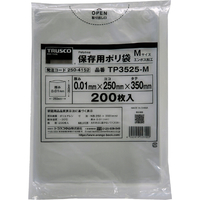 トラスコ 保存用ポリ袋Ｍ　３５０×２５０　２００枚入 TP3525-M