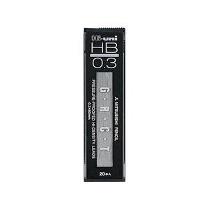 三菱鉛筆 Hi-uni替芯 HB 0.3 F802019-HU03-300-HB-イメージ1