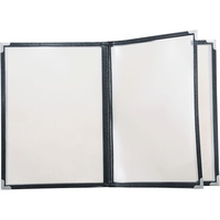 友屋 クイックメニューブック B5サイズ QM-50 8ページ ブラック 32584 FC159LU-7041980