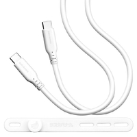 ラスタバナナ PD60W対応 USB3．2 Gen1(Type-C to Type-C) ケーブル 1．0m ホワイト R10CACC3A07WH