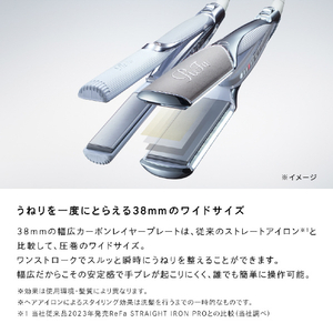 MTG ReFa POWER STRAIGHT IRON ブラック RE-CA-03A-イメージ5