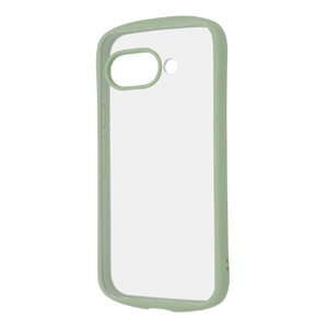 レイアウト Google Pixel 9a用Like standard Puffull 耐衝撃 バンパー ハイブリッドケース カーキ RT-GP9ACMD1/OV-イメージ1