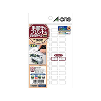 エーワン 手書きもプリントもできるラベル48面 角型 12枚 F863417-26001