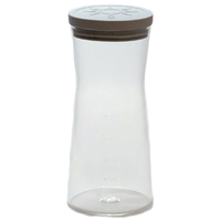 ツインバード ガラスボトル(ふた付) ライトグレー EH-AF128