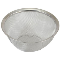 リバティーコーポレーション ステンレス製 ボウル型ザル 18cm 足付 FCE337W-LD-381