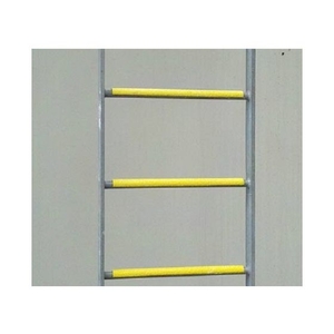 セーフラン安全用品 はしご用滑止カバー 25×25×405mm ラウンド型 黄 ラウンド型25 FC383GZ-2067825-イメージ3