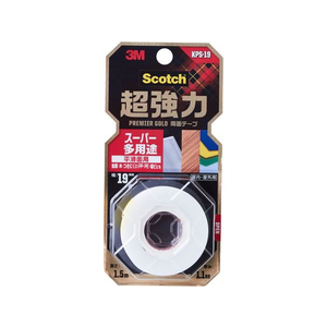 3M スコッチ超強力両面テープ プレミアゴールド19mm×1.5m F128656-KPS-19-イメージ1