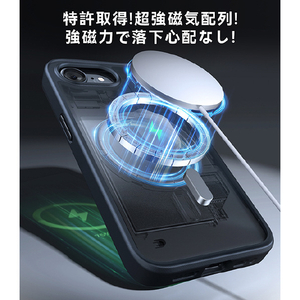 ＴＯＲＲＡＳ iPhone１７Ｅ／１６Ｅ用 複合素材ＰＣ＋ＴＰＵケース ＴＯＲＲＡＳ ＧＵＡＲＤＩＡＮ－ＭＡＧ ブラック X00RP43B100-イメージ5