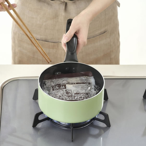 アイリスオーヤマ ミニフライパン・鍋セット 3点セット ピスタチオ FCJ535V-MINI I3-イメージ5