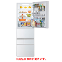 東芝 GR-Y41GXKLEW 5ドア冷凍冷蔵庫 VEGETA グランホワイト|エディオン