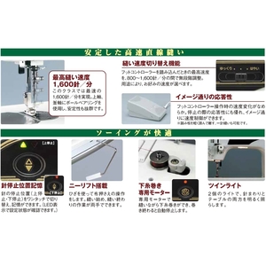 ジヤノメ 電動ミシン ホワイト 780DX-イメージ2