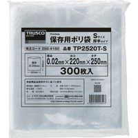 トラスコ 保存用ポリ袋Ｍ　厚手　３５０×２５０　２００枚入 TP3525T-M
