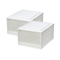 天馬 フィッツケース53-44L ホワイトクリア 2個組 ホワイトクリア ﾌｲﾂﾂｹ-ｽ53-44LWHCL2ｸﾞﾐ