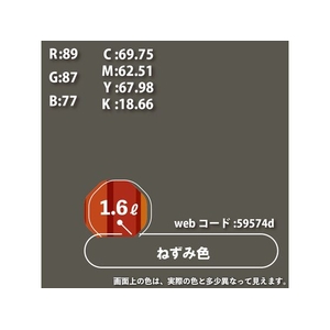 カンペハピオ 油性トップガード ねずみ色 1.6L FCB951M-イメージ3