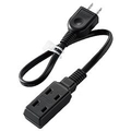 エレコム モバイル電源タップ(3個口・0．3m) ブラック T-M303BK