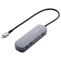 エレコム USB Type-Cデータポート/固定用台座付ドッキングステーション シルバー DST-C18SV