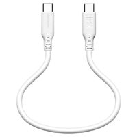 ラスタバナナ PD100W対応 USB3．2 GEN2(Type-C to Type-C) ケーブル 0．3m ホワイト R03CACC5A02WH