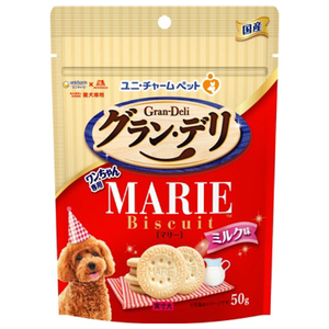 ユニチャームペットケア ワンちゃん専用マリービスケット ミルク味(50g) グラン・デリ ｸﾞﾗﾝﾃﾞﾘﾏﾘ-ﾋﾞｽｹﾂﾄﾐﾙｸｱｼﾞ50G-イメージ1