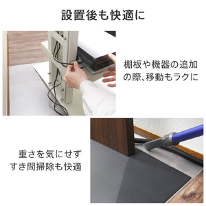 ナカムラ WALL テレビスタンド S1ロータイプ専用ポリカーボネートフロアシート EQUALS・WALLシリーズ M05000253-イメージ5
