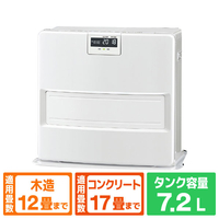 コロナ 木造12畳 コンクリート17畳まで 石油ファンヒーター VXシリーズ ホワイト FH-VX4624BY(W)